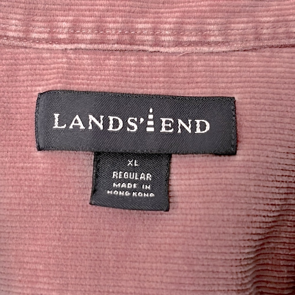 Lands’End Pocketed Corduroy Shirt Shacket XL - Picture 2 of 15